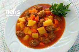 patatesli ve havuclu sulu kofte yemek tarifleri yemek kofte