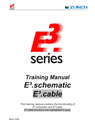 Training Manual E Schematic E Cable This Training Manual