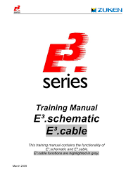 training manual e schematic e cable this training manual