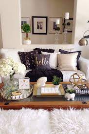 Here I Ve Chosen Gold As My Accent Color This Style Of Decorating Can Be Easy On Your Budget Too Since Your Fall Living Room Decor Home Decor Apartment Decor