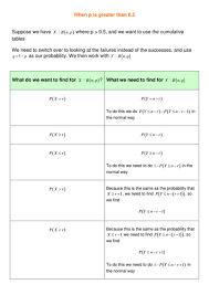 When P Is Greater Than 0 5 Doc Binomial Distribution Revision Notes Teaching Resources