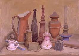 He used a stock of bottles, jugs, tins and boxes that he kept in his studio and worked from over a period of almost fifty years. Still Life Paintings By Giorgio Morandi