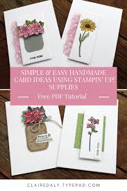 Homemade birthday card ideas for dad. Stampin Up Australia Claire Daly Independent Demonstrator Melbourne Simple And Easy Handmade Card Ideas Using Stampin Up Supplies