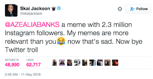 22 Times Celebs Slayed Twitter In 2016 Skai Jackson Jackson Laughing So Hard