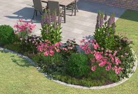 Beetkomposition Aus Stauden In Pink Und Violett Fur Sonnige Lichtbedingungen In 2020 Garten Garten Pflanzen Stauden