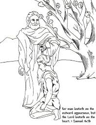 He is the god of the armies of israel. Samuel Anointed David As A King In The Story Of King Saul Coloring Page Netart