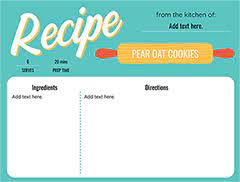 Make your own family recipe book. Recipe Card Maker Personalize Free Recipe Template Online