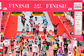 Finisher pendant presented to each runner who crossed the finish line and has enjoyed popularity among women runners. Characteristics Nagoya Women S Marathon 2021