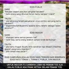 Kami sangat mesra sekali dan belum ada pikiran untuk melakukannya. Kartu Tod Kartu Truth Or Dare Kartu Poker Uno Permainan Game Shopee Indonesia