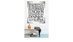 He knows about them, doesn't he? Amazon Com Fsds Vinyl Wall Decal Lord Of The Rings Hobbit Quotes Breakfast Second Breakfast Elevenses Luncheon Afternoon Tea Dinner Supper Home Decor Sticker Vinyl Decals Home Kitchen
