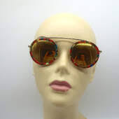 Veronica Beard Mixed-Media Sweater Roscoe Navy Wool & Striped Cotton Size  Small