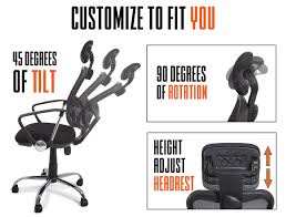 Proergo Ergonomic Office Chair A Supports Over 250 Lbs A Comfort Mesh Back W Lumbar Support A Fully A Ergonomic Office Chair Home Office Chairs Headrest