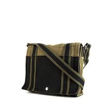 This handbag is constructed toile fabric in black with white threading. Hermes Toto Bag Shoulder Bag 354480 Collector Square