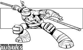 Leonardo leads, donatello does machines! Ninja Turtle Coloring Pages Cinebrique