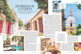 Harper S Bazaar Magazine Travel Colombia Feature Magazine Layout Design Travel Magazine Design Magazine Design