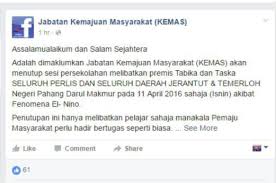 Sebut harga bagi perkhidmatan membekal dan menghantar bekalan toner/ribbon bagi pencetak kad oku di jabatan kebajikan masyarakat. Tabika Taska Kemas Di Perlis Jerantut Temerloh Ditutup Esok