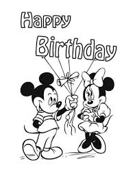 100 Mickey Mouse Coloring Pages Free In 2020 Birthday Coloring Pages Happy Birthday Coloring Pages Mickey Mouse Coloring Pages