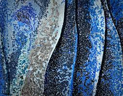 Novica turquoise blossom glass mosaic wall mirror. Mosaic Wall Photograph By James Zuffoletto