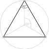 The three angles of the quadrilateral are 90°, 105°, 85°. 1