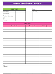 Maman Chocolat Budget Imprimable Budget Mensuel Feuille De Calcul Budget