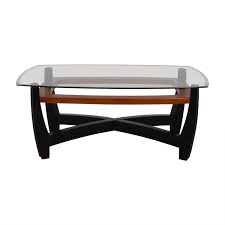 Check spelling or type a new query. 82 Off Raymour Flanigan Raymour Flanigan Black And Brown Glass Top Coffee Table Tables