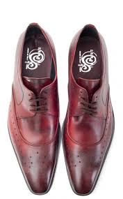 Ferro Italian Leather Red Men S Brogue Shoes At Zaffaella Shoes Well Constructed Leather Shoes With Classic B Running Shoes For Men Brogues Men Best Sneakers