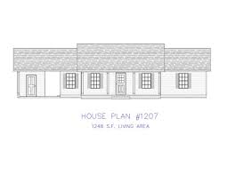 Not all two bedroom house plans can be characterized as small house floor plans. Ranch House Plans 1248 Sf 3 Bed 2 Bath Single Carport Blueprints 1207 Ebay