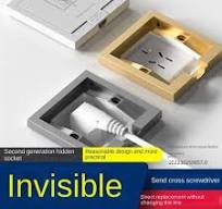 Hidden socket switch panel 86 type household refrigerator wall built-in  five-hole socket concealed embedded