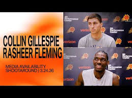 Collin Gillespie & Rasheer Fleming Practice Media Availability | Phoenix Suns | 3-24-26