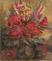 Waratah Margaret Preston Ngv View Work Margaret Preston Australian Painting Botanical Art