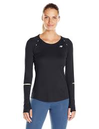 Black And Pink New Balance Shirt New Balance Women S Ice Long Sleeve Shirt Black Small Nb Ice Knit With Mesh Front Raglan Vent Wi New Balance Women Long Sleeve Shirts Active Wear For Women