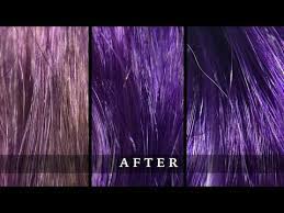 There are some things i'd like to point out before showing the video and explaining the directions. Manic Panic Violet Night On Blonde Dark Blonde And Brown Hair Before After Swatch Youtube