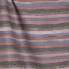 Chic fun 30cm drum lampshade, french linen. Curtain Fabric Andine Maison Levy Striped Linen Velvet