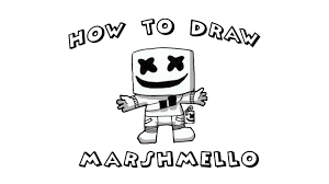Thank you epic games and marshmello! How To Draw Fortnite Marshmello Skin Steemit