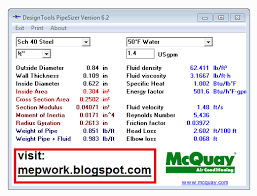 Mcquay Pipesizer With A Solved Example Free Download Hvac System Hvac Duct Free Download