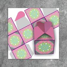 70 Off Gabarit Template Maquette Modele Pliage Papier Gift Box Template Etsy Box Template