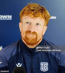 Ethan Ingram during a Dundee press conference at the Gardyne Training...  News Photo