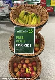 Supermarket Giant Woolworths Introduce Free Fruit For Kids Program Fruits For Kids Free Fruit Fruit