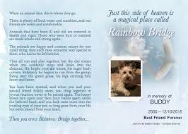 Cater to their energy levels and different learning styles. Personalised Rainbow Bridge Pet Loss Poems For Dogs And Cats