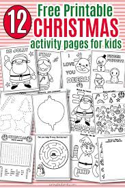 Free merry christmas printable pack. 12 Free Printable Christmas Activity Pages For Kids Christmas Kindergarten Christmas Worksheets Christmas Learning Activities