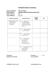 Prota promes bahasa indonesia kelas x. Prota Promes Bahasa Inggris Ma Kelas X Xi Xii Ktsp Terbaru Bing Prota