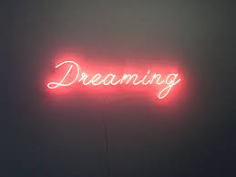 New Dreaming Neon Art Sign Handmade Visual Artwork Wall Decor Light Wall Decor Lights Wall Artwork Sign Art