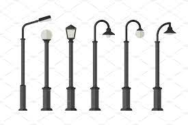 Street Lighting Flat Icons Street Light Exterior Lighting Design Light Icon