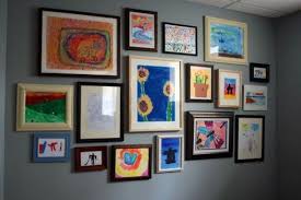 Children S Framed Art Display By Carrieb622 Art Display Kids Kids Art Galleries Art Gallery Wall