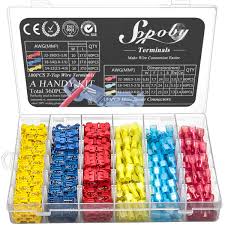 Del city's selection of packard connectors includes the full packard 56 line of both connectors and terminals. Buy 360pcs T Tap Wire Connectors Sopoby Electrical Connectors Quick Wire Splice Taps With Insulated Male Quick Disconnect Terminals Assortment Kit Online In Qatar B07ppdzzb7