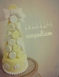 ライトイエロー ホワイト マカロンタワー マカロンタワー マカロン ウェディング アイテム