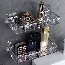 No shelves or surfaces to put stuff on. Plabingo Self Adhesive Shower Caddy Shelf Wall Mounted Bathroom Shelf Organizer Shampoo Condition Shower Caddy Bathroom Shelf Organization Shelf Organization