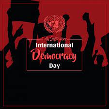 In the post, biden heralded his extension of the new start nuclear arms treaty and responses to this is a defining question of our time: International Democracy Day Template Postermywall