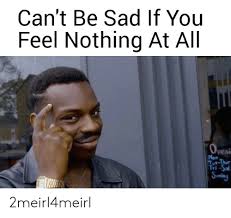 Can T Be Sad If You Feel Nothing At Ali Peni Mon 2meirl4meirl Ali Meme On Me Me