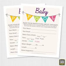 Baby Pool Baby Shower Game Advice Baby Pool Game Etsy Office Baby Showers Baby Pool Baby Shower Games
